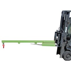 Bauer Lastarm 1 Haken Starre Ausführung Grundlänge 2400 mm - 200-1000 kg Nutzlast Stahl lackiert - RAL 6011 Resedagrün