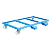 Bauer 1350 kg Langgutseitenwagen mit klappbaren Einfahrtaschen für den Transport - Stahl lackiert - RAL 5012 Lichtblau