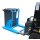Bauer Mülltonnen Kipper für 1 x 80 oder 120-l-Mülltonnen - 250 kg - für Gabelstapler - Stahl lackiert - RAL 5012 Lichtblau