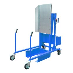 Bauer Mülltonnen Kippstation - Elektrohydraulisch 12 V - für 120-240 L Mülltonnen - Stahl lackiert - RAL 5012 Lichtblau