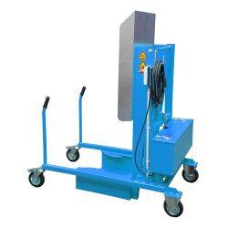 Bauer Mülltonnen Kippstation - Elektrohydraulisch 230 V - für 120-240 L Mülltonnen - Stahl lackiert - RAL 5012 Lichtblau