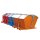 Bauer Kippbehälter mit Runddeckel 1,0 m³ - max. 1500 kg - Stahl lackiert - RAL 2000 Gelborange