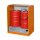Bauer Gefahrstoff Rolladenschrank für 2 x 200 Liter Fässer - Abschliessbar - Alu Rollade - Gitterrost - Stahl - lackiert - RAL 2000 Gelborange