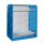 Bauer Gefahrstoff Rolladenschrank für 6 x 60 Liter Fässer - Abschliessbar - Alu Rollade - Gitterrost - Stahl - lackiert - RAL 5012 Lichtblau