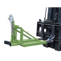 Bauer Fasslifter 1 Fass - max. 800 kg - für gefüllte 200-l-Stahl-Spundfässer,Stahl-Deckelfässer - Stahl - lackiert - RAL 6011 Resedagrün
