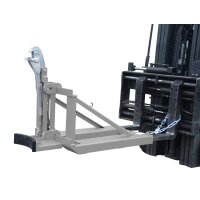 Bauer Fasslifter 1 Fass - max. 800 kg - für gefüllte 200-l-Stahl-Spundfässer,Stahl-Deckelfässer - Stahl - lackiert - RAL 7005 Mausgrau
