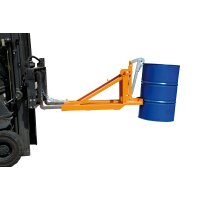 Bauer Fasslifter 1 Fass - max. 800 kg - f&uuml;r Rollreifenf&auml;sser und 220-l-Kunststoff-L-Ringf&auml;sser - Stahl - lackiert - RAL 2000 Gelborange