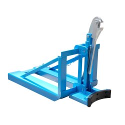Bauer Fasslifter 1 Fass - max. 800 kg - für Rollreifenfässer und 220-l-Kunststoff-L-Ringfässer - Stahl - lackiert - RAL 5012 Lichtblau