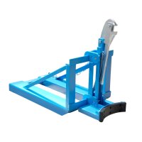 Bauer Fasslifter 1 Fass - max. 800 kg - für Rollreifenfässer und 220-l-Kunststoff-L-Ringfässer - Stahl - lackiert - RAL 5012 Lichtblau