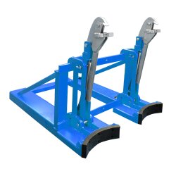 Bauer Fasslifter 2 Fässer - max. 1600 kg - für gefüllte 200-l-Stahl-Spundfässer,Stahl-Deckelfässer - Stahl - lackiert - RAL 5012 Lichtblau
