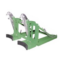 Bauer Fasslifter 2 Fässer - max. 1600 kg - für gefüllte Kunststoff-Deckelfässer - Stahl - lackiert - RAL 6011 Resedagrün