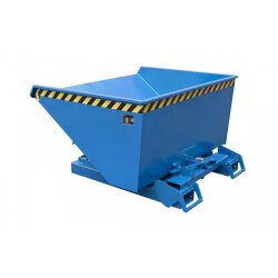 Bauer Automatischer Späne Kippbehälter 0,6 m³ - max. 1000 kg - Stahl - lackiert - RAL 5012 Lichtblau
