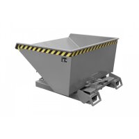 Bauer Automatischer Sp&auml;ne Kippbeh&auml;lter 0,6 m&sup3; - max. 1000 kg - Stahl - lackiert - RAL 7005 Mausgrau