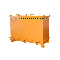 Bauer Stabiler Klappbodenbehälter 2,0 m³ - max. 2000 kg - Stahl - lackiert - RAL 2000 Gelborange