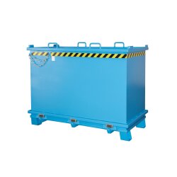 Bauer Stabiler Klappbodenbehälter 2,0 m³ - max. 2000 kg - Stahl - lackiert - RAL 5012 Lichtblau