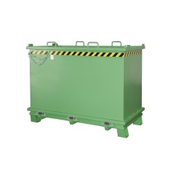 Bauer Stabiler Klappbodenbehälter 2,0 m³ - max. 2000 kg - Stahl - lackiert - RAL 6011 Resedagrün