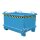 Bauer Stabiler Klappbodenbehälter 0,5 m³ - max. 1000 kg - Stahl - lackiert - RAL 5012 Lichtblau