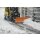 Bauer 150 cm Schneeschieber Stahl lackiert 1-fach nach links und rechts verstellbar - RAL 2000 Gelborange