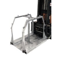 Bauer Gasflaschen Palette für max. 8 Flaschen Ø 250 mm - Kippbegrenzung - Feuerverzinkt