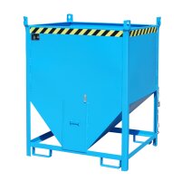 Bauer Silobehälter 3-fach Stapelbar 1,0 m³ manuelle Entriegelung - Stahl - lackiert - RAL 5012 Lichtblau