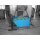 Bauer Kippbarer Spänebehälter Ablasshahn 0,3 m³ - max. 750 kg - Stahl - lackiert - RAL 5012 Lichtblau