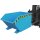 Bauer Kippbarer Spänebehälter Ablasshahn 0,5 m³ - max. 1000 kg - Stahl - lackiert - RAL 5012 Lichtblau
