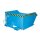 Bauer Kippbarer Spänebehälter Ablasshahn 0,75 m³ - max. 1000 kg - Stahl - lackiert - RAL 5012 Lichtblau