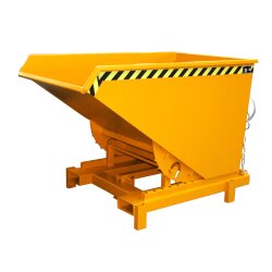 Bauer Schwerlast-Kipper mit autom. Entriegelung 1,2 m³ - max. 4000 kg - Stahl - lackiert - RAL 2000 Gelborange