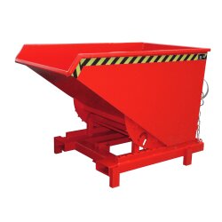 Bauer Schwerlast-Kipper mit autom. Entriegelung 1,2 m³ - max. 4000 kg - Stahl - lackiert - RAL 3000 Feuerrot
