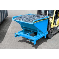 Bauer Schwerlast-Kipper mit autom. Entriegelung 1,2 m³ - max. 4000 kg - Stahl - lackiert - RAL 5012 Lichtblau