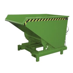 Bauer Schwerlast-Kipper mit autom. Entriegelung 1,2 m³ - max. 4000 kg - Stahl - lackiert - RAL 6011 Resedagrün