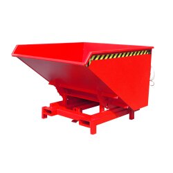 Bauer Schwerlast-Kipper mit autom. Entriegelung 1,7 m³ - max. 4000 kg - Stahl - lackiert - RAL 3000 Feuerrot