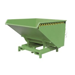 Bauer Schwerlast-Kipper mit autom. Entriegelung 1,7 m³ - max. 4000 kg - Stahl - lackiert - RAL 6011 Resedagrün