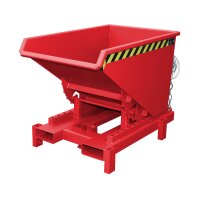 Bauer Schwerlast-Kipper mit autom. Entriegelung 0,3 m³ - max. 4000 kg - Stahl - lackiert - RAL 3000 Feuerrot