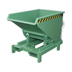 Bauer Schwerlast-Kipper mit autom. Entriegelung 0,3 m³ - max. 4000 kg - Stahl - lackiert - RAL 6011 Resedagrün