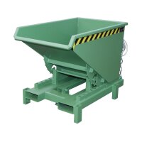 Bauer Schwerlast-Kipper mit autom. Entriegelung 0,3 m³ - max. 4000 kg - Stahl - lackiert - RAL 6011 Resedagrün