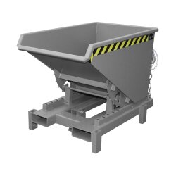 Bauer Schwerlast-Kipper mit autom. Entriegelung 0,3 m³ - max. 4000 kg - Stahl - lackiert - RAL 7005 Mausgrau