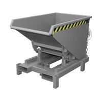 Bauer Schwerlast-Kipper mit autom. Entriegelung 0,3 m³ - max. 4000 kg - Stahl - lackiert - RAL 7005 Mausgrau