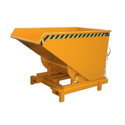 Bauer Schwerlast-Kipper mit autom. Entriegelung 0,9 m³ - max. 4000 kg - Stahl - lackiert - RAL 2000 Gelborange