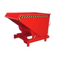 Bauer Schwerlast-Kipper mit autom. Entriegelung 0,9 m³ - max. 4000 kg - Stahl - lackiert - RAL 3000 Feuerrot