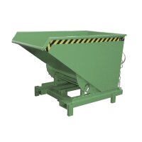 Bauer Schwerlast-Kipper mit autom. Entriegelung 0,9 m³ - max. 4000 kg - Stahl - lackiert - RAL 6011 Resedagrün