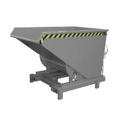 Bauer Schwerlast-Kipper mit autom. Entriegelung 0,9 m³ - max. 4000 kg - Stahl - lackiert - RAL 7005 Mausgrau