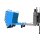 Bauer Wasserdichte Späne Kippmulde mit Siebblech 0,25 m³ - max. 300 kg - Stahl - lackiert - RAL 5012 Lichtblau