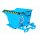 Bauer Kippbarer Spänebehälter Sieb und Hahn 0,3 m³ - max. 1000 kg - Stahl - lackiert - RAL 5012 Lichtblau