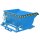 Bauer Kippbarer Spänebehälter Sieb und Hahn 0,5 m³ - max. 1000 kg - Stahl - lackiert - RAL 5012 Lichtblau