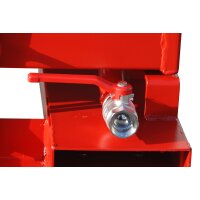 Bauer Niedrige wasserdichte Späne Kippmulde mit Sieb 0,25 m³ - max. 300 kg - Stahl - lackiert - RAL 2000 Gelborange