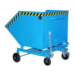 Bauer Späne Kastenwagen mit Einfahrtaschen 1,0 m³ - max. 300 kg - Stahl - lackiert - RAL 5012 Lichtblau