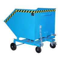 Bauer Sp&auml;ne Kastenwagen mit Einfahrtaschen 1,0 m&sup3; - max. 300 kg - Stahl - lackiert - RAL 5012 Lichtblau