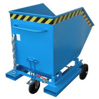 Bauer Späne Kastenwagen mit Einfahrtaschen 0,25 m³ - max. 300 kg - Stahl - lackiert - RAL 5012 Lichtblau