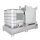 Bauer Edelstahl Auffangwanne - für 2 x IBC Container - 265 x 130 cm - mit Stützfüßen - Gitterrost optional
